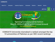 Tablet Screenshot of comsats.edu.pk